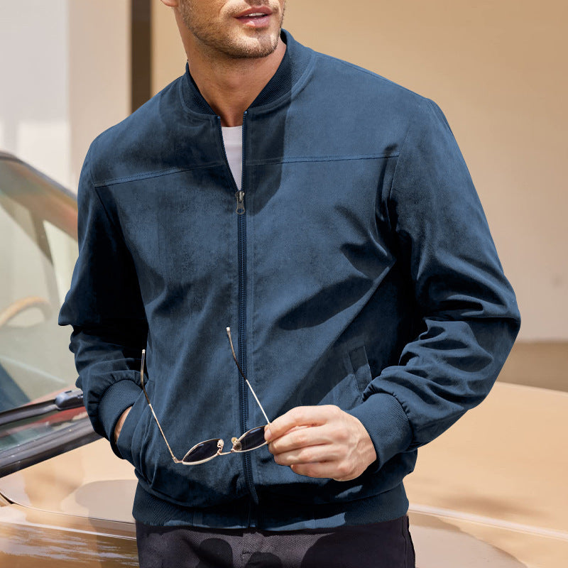 Men's Lightweight Zip-Up Bomber Winter Jacket