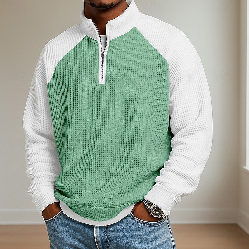 Men's Textured Quarter-Zip - view 2