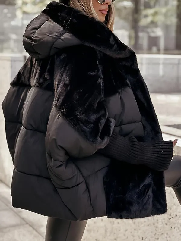 Hooded Quilted Water Repellent Coat