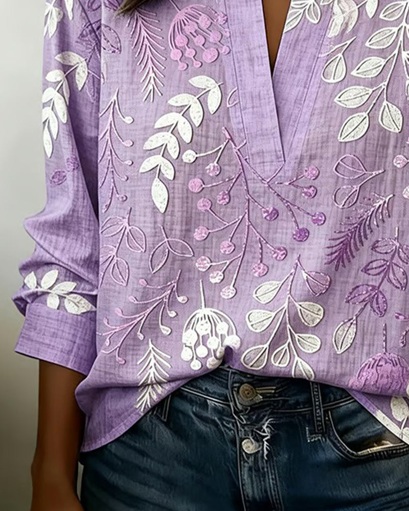 Women's Floral Blouse - view 2